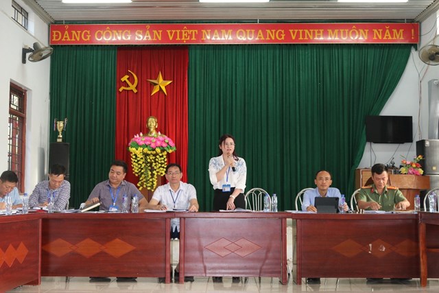 Lãnh đạo UBND xã Bình Tuyền đối thoại trực tiếp với nhân dân