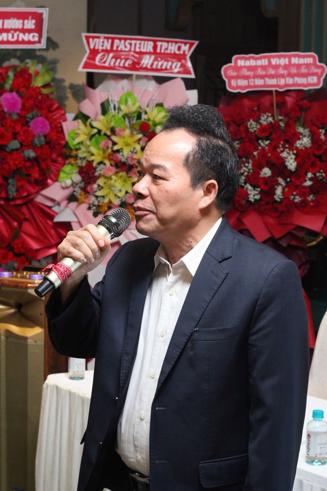 Tổng Biên tập Nguyễn Quốc Hùng phát biểu tại buổi lễ