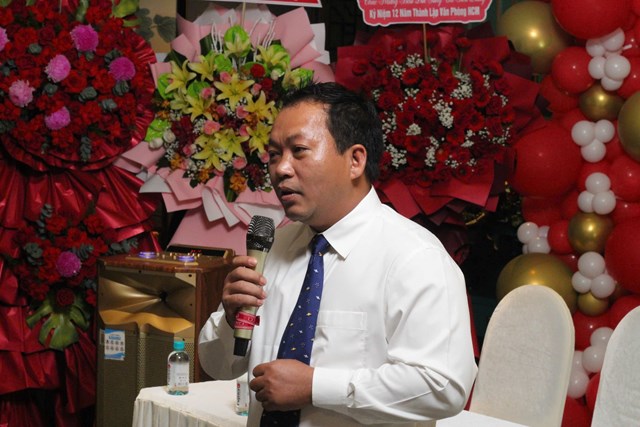 Ông Nguyễn Hải Phong - Trưởng Văn phòng đại diện tại TP. Hồ Chí Minh phát biểu nhận nhiệm vụ