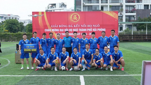 CLB Doanh nhân họ Ngô Quảng Ninh tham dự Giải bóng đá Kết nối họ Ngô với tinh thần đoàn kết – fair-play.