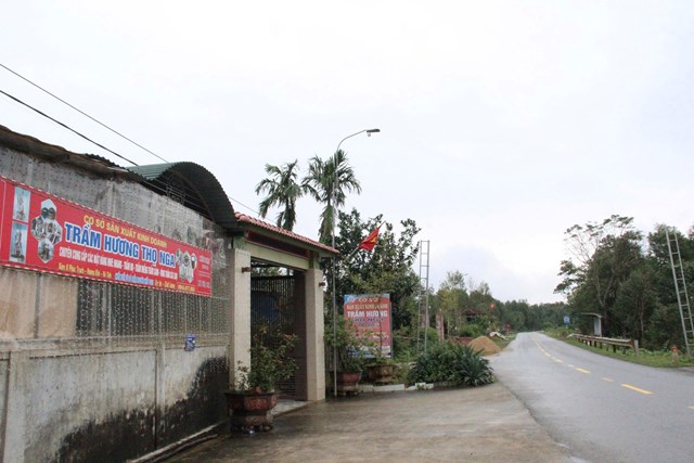 Cơ sở sản xuất, kinh doanh Trầm hương Thọ Nga tại xóm 8, xã Phúc Trạch, huyện Hương Khê (cũ), tỉnh Hà Tĩnh.