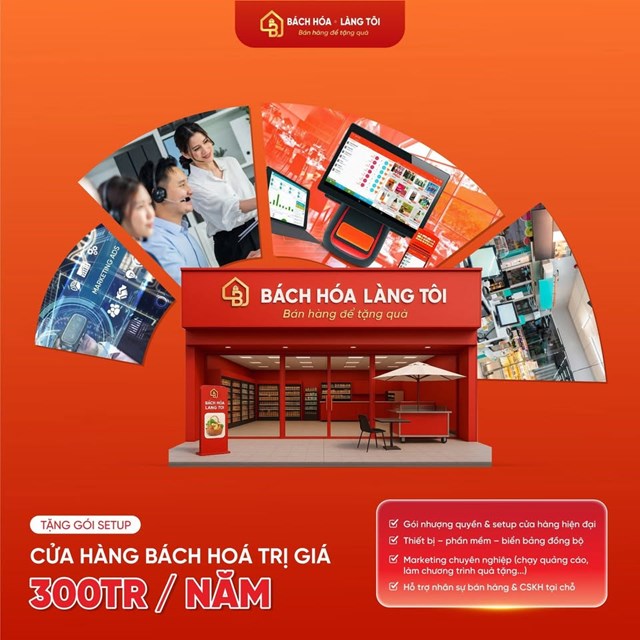 Bách Hóa Làng Tôi xây dựng hệ thống phân phối hàng hóa rõ nguồn gốc, ổn định và minh bạch về giá, giúp hộ kinh doanh chủ động hơn trong vận hành và quản lý tồn kho. Nhượng quyền không chỉ là dùng chung thương hiệu, mà là tham gia vào một hệ thống đã có quy trình và kinh nghiệm sẵn có, phù hợp với những người muốn kinh doanh bài bản tại địa phương.