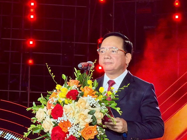 Đồng chí Trịnh Văn Quyết, Ủy viên Bộ Chính trị, Bí thư Trung ương Đảng, Trưởng Ban Tuyên giáo và Dân vận Trung ương phát biểu chỉ đạo tại lễ khai mạc, nhấn mạnh vai trò của phát thanh trong kỷ nguyên số.