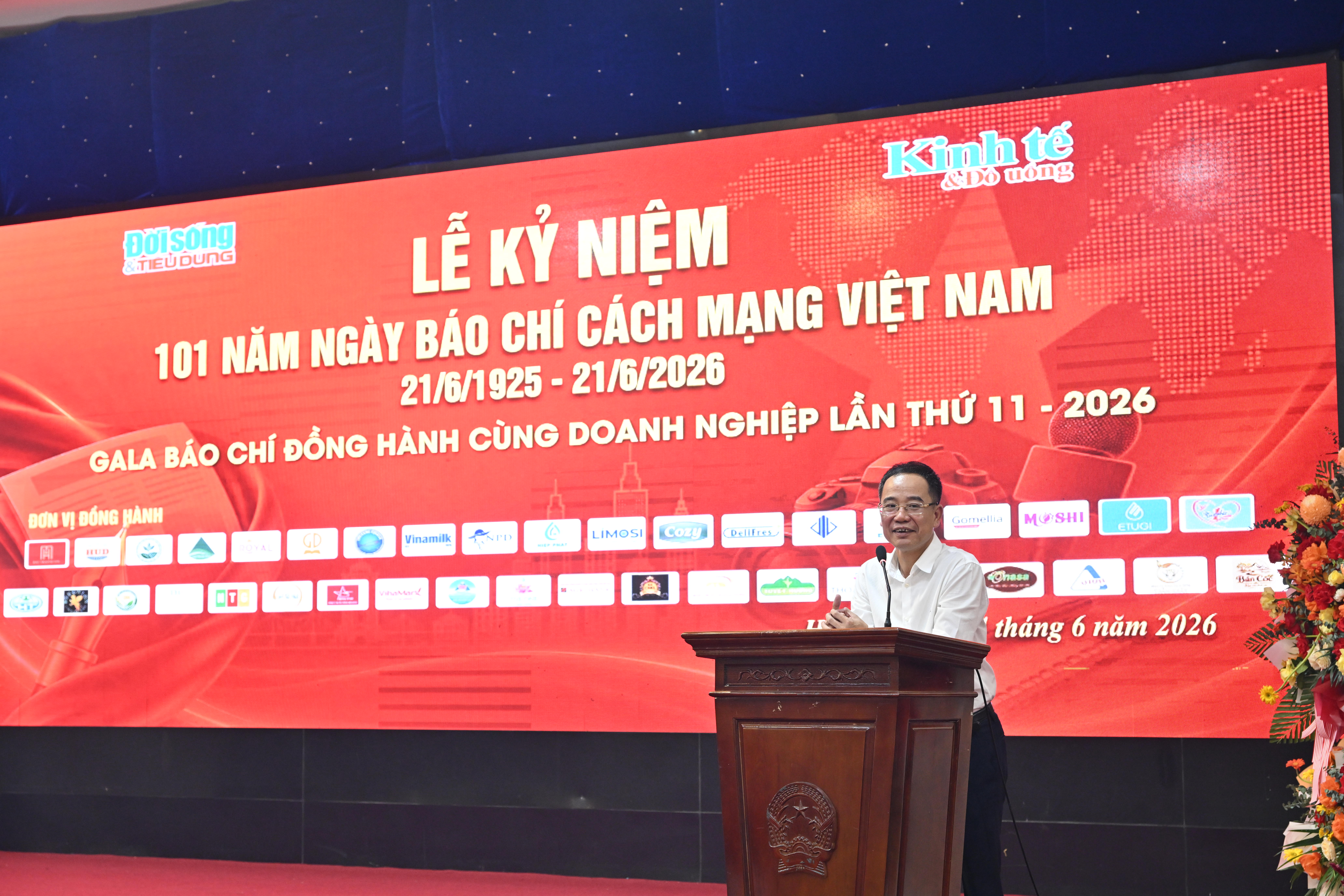 Ông Nguyễn Văn Hiếu - Phó Cục trưởng Cục Báo chí - Bộ Văn hóa, Thể thao và Du lịch phát biểu chúc mừng Tòa soạn