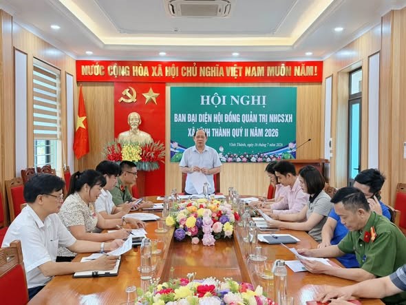 Ban Đại diện HĐQT NHCSXH xã Vĩnh Thành tổ chức hội nghị sơ kết hoạt động tín dụng xã hội quý II và phương hướng, nhiệm vụ quý III/2026