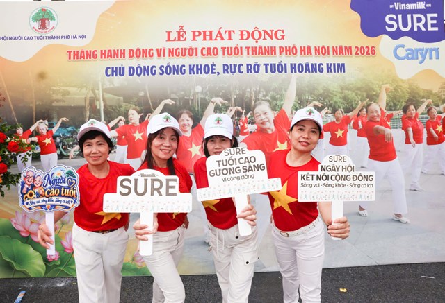 Hơn 2.000 người cao tuổi đồng diễn dân vũ chủ động sống khỏe, rực rỡ tuổi hoàng kim - Ảnh 21